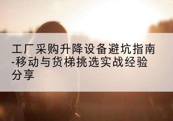 自贡移动式升降机怎么选-工厂采购升降设备避坑指南-移动与货梯挑选实战经验分享